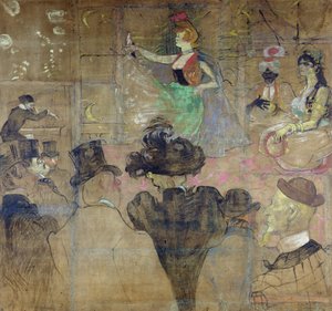 मौलिन रूज पर नृत्य: ला गॉल्यू, 1895 द्वारा हेनरी डे टूलूस लॉटरेक